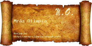 Mráz Olimpia névjegykártya